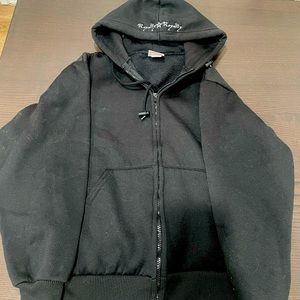 Black zipped up sweater